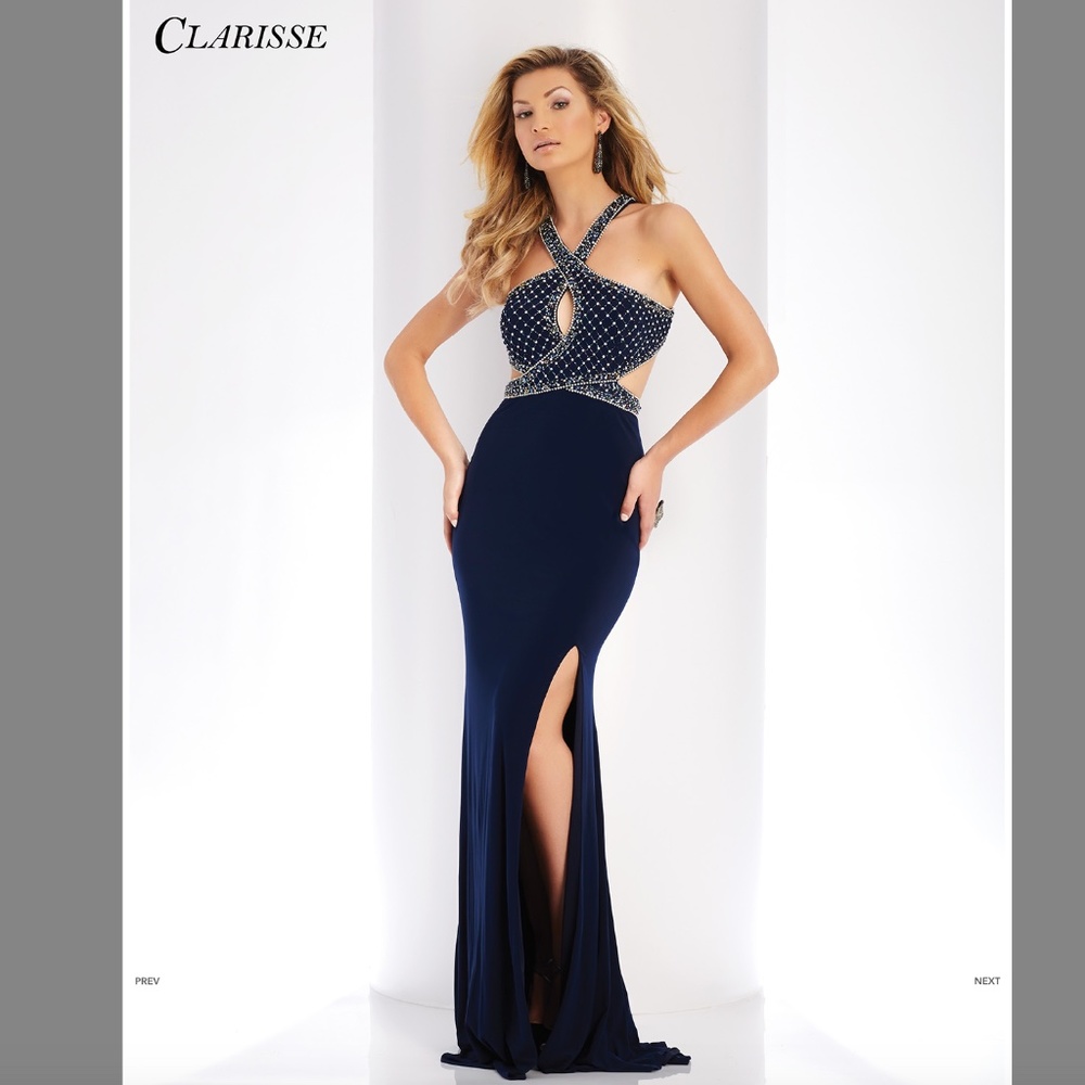 Clarisse Cross Front Prom Dress 3512